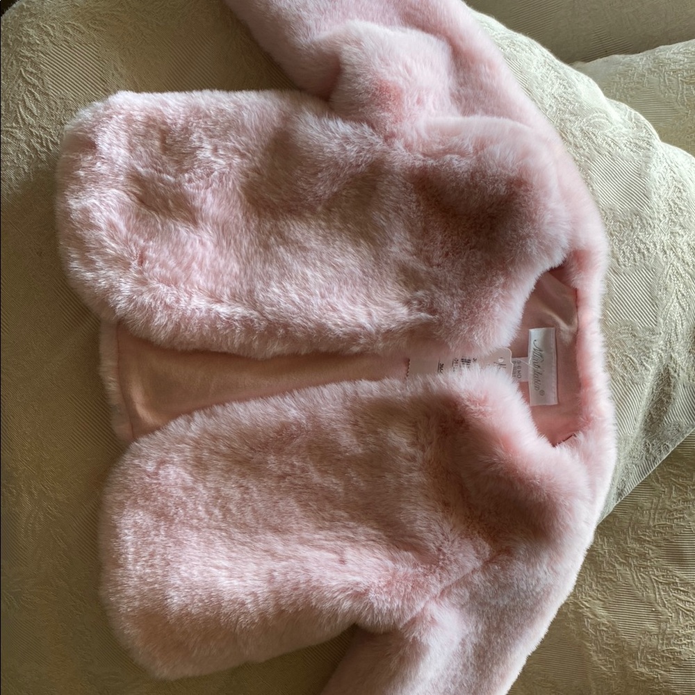 Pink Faux Fur Kids Jacket